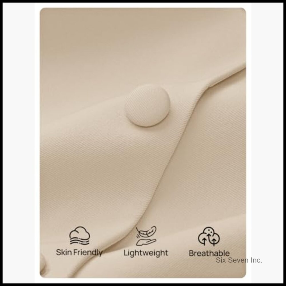 Polyester Blend Blazer with Drawstring Waist for … - image 4